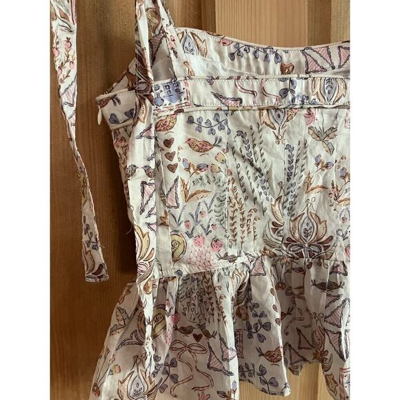 NWT Olivaceous garden party tank top size Med tie straps and ruffle waist - Picture 3 of 7